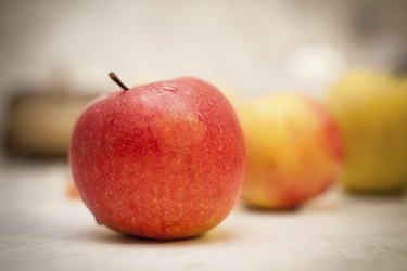 Red and yellow apples