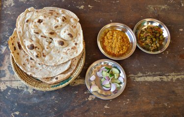 Typical Pakistani food