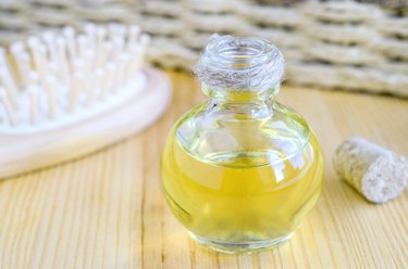 Small bottle of cosmetic oil