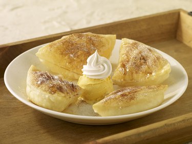 Sopapillas with Vanilla Ice Cream