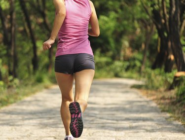 female running, female jogging, overweight woman, running to stay fit,  running to lose weight, jogging to keep fit, exercising outdoors, weight  loss Stock Photo - Alamy