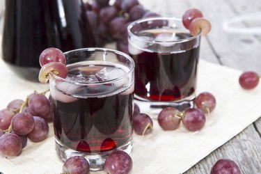 Chilled Red Grape Juice