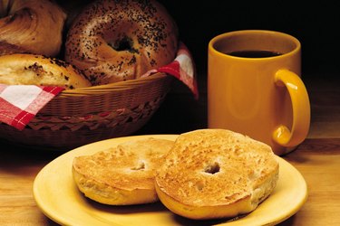 Bagels and coffee