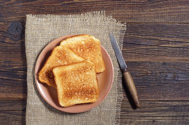 Slices of toasted bread