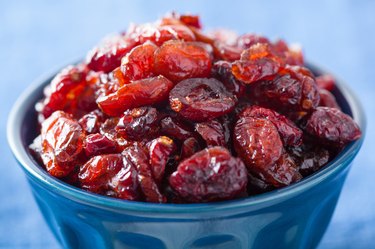 dried cranberries in a bowl