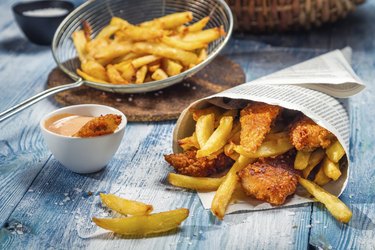 Fish & Chips served in the newspaper