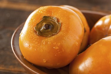 Organic Orange Persimmon Fruit