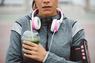 Detox smoothie for healthy fitness nutrition