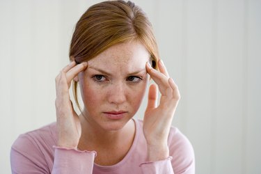 Woman with headache