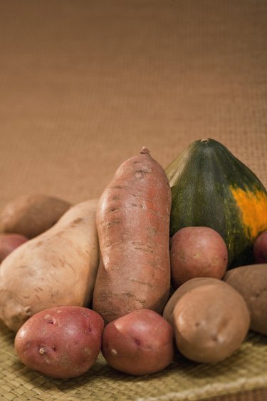 Potatoes, Sweet Potatoes and Acorn Squash
