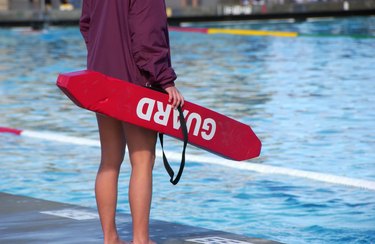 Lifeguard at a pool