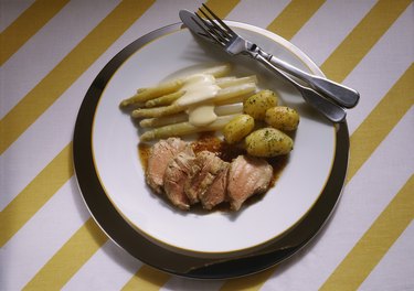 Fillet of Veal with Asparagus and Potatoes