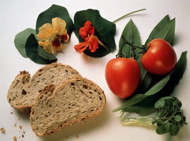 Herbs; Tomatoes & Whole-wheat French Bread