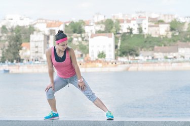 Sport woman streching