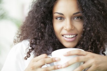 Woman Drinking Coffee