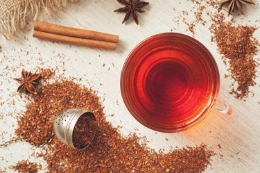 Healthy superfood beverage rooibos african tea with spices