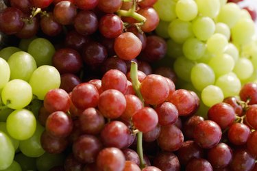 Succulent ripe grapes