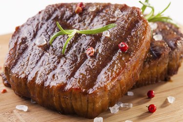 Grilled beef steak