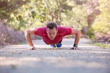 Push ups and online dips