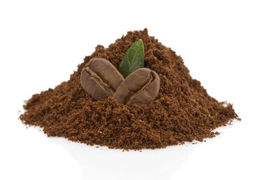 coffee beans on white background