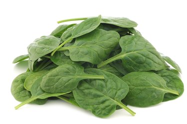 fresh spinach leaves