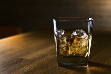 whiskey and natural ice