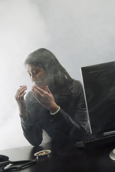 Woman smoking 