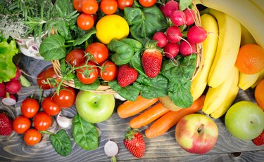 Fresh fruits and vegetables