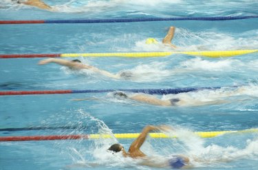 Seoul Olympics, swimmers swimming in pool
