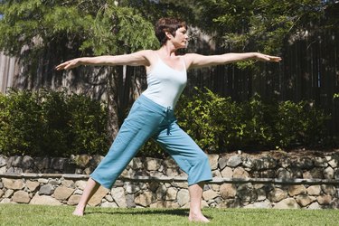 Woman doing yoga