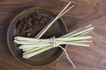 Star anise and lemon grass