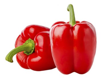 bell pepper on white background