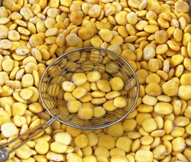 Lupin beans at market