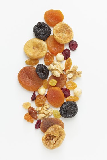 Mixed dried fruits and nuts