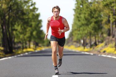 Running fitness sport man