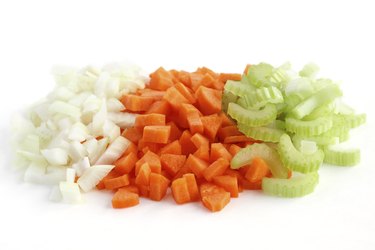 Classic mix of chopped up carrots, celery and onion
