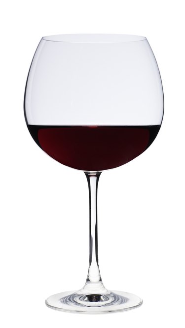 Red wine, studio shot