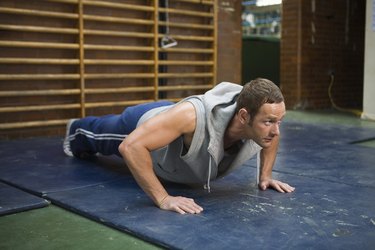 Man doing pushups