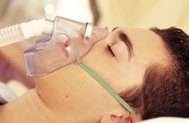 Patient on respirator