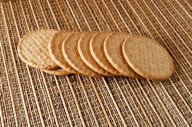 some crackers on the table