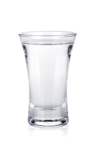 Shot of russian vodka