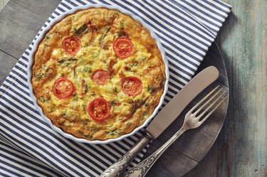 Frittata with Vegetables and Chicken