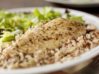Herbed Chicken Breast with Wild Rice