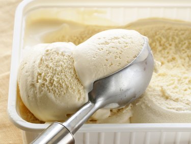 creamy vanilla ice cream