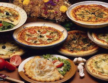 Gourmet pizzas
