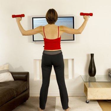 Woman working out