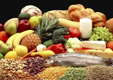 Daily serving of fruit and vegetables and meat