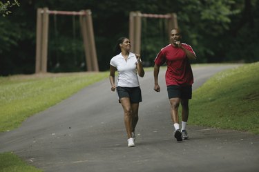 Couple walking