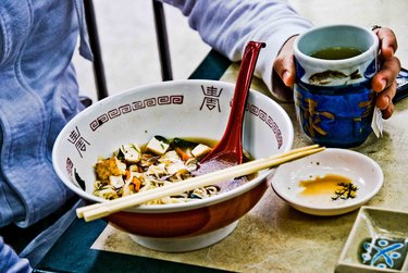 A big bowl of tofu