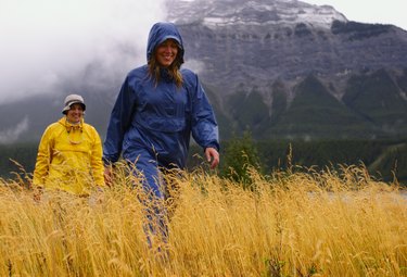 Hiking in the rain